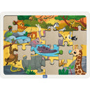 Mini Leaves Wild Animals 35 pieces wooden Jigsaw Puzzles