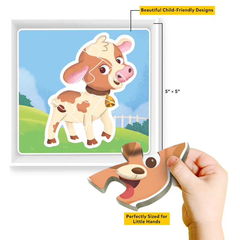 Baby’s First Puzzle Game: Baby Animals - Fun & Educational Jigsaw Puzzle Set for Kid