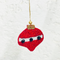 BAUBLE - PACK OF 2 - RED & BLUE - CHRISTMAS ORNAMENT