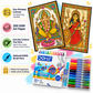 Bharat Kala Indian Art Forms Poster Coloring Kit | Pack of 10| For Adults, Teens & Kids
