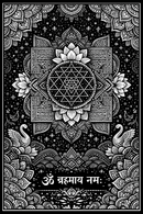 JoGenii Gods Mandala Poster Coloring Kit – Indian Peaceful Activity for Mindfulness, Gifting, Kids, Adults, Teen, Women