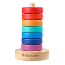 Wooden Rainbow Stacking Toy For Kids 12 Months and Up