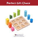 Wooden Shape Sorter for Kids 18 Months and Up