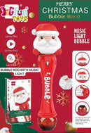 Santa Claus Bubble Wand with Music and Light