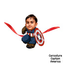 Caricature Rakhi - Captain America ( Personalization Available )