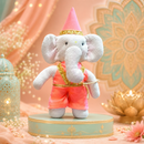 Ganesha - Handmade Soft Cotton Doll | Perfect for Rakshabandhan, Birthday, Diwali Gifting