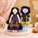 Radha & Krishna - Handmade Soft Cotton Dolls | Perfect for Rakshabandhan, Birthday, Rakhi, Janmashtmi Gifting