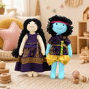 Radha & Krishna - Handmade Soft Cotton Dolls | Perfect for Rakshabandhan, Birthday, Rakhi, Janmashtmi Gifting