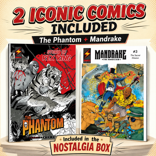 Phantom & Mandrake - Nostalgia Gift Box | Perfect Rakshabandhan Gift for Brother, Father, 90s Kids | Rakhi, Birthday