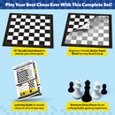 Little Berry Classic Chess Board Game for Kids and Adults - Beginner Chess Set with Learning Guide - Multicolor