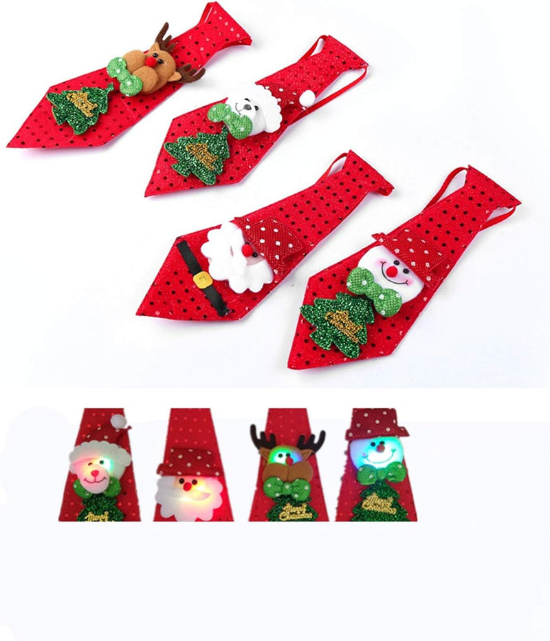 Christmas Light Up Neck Ties