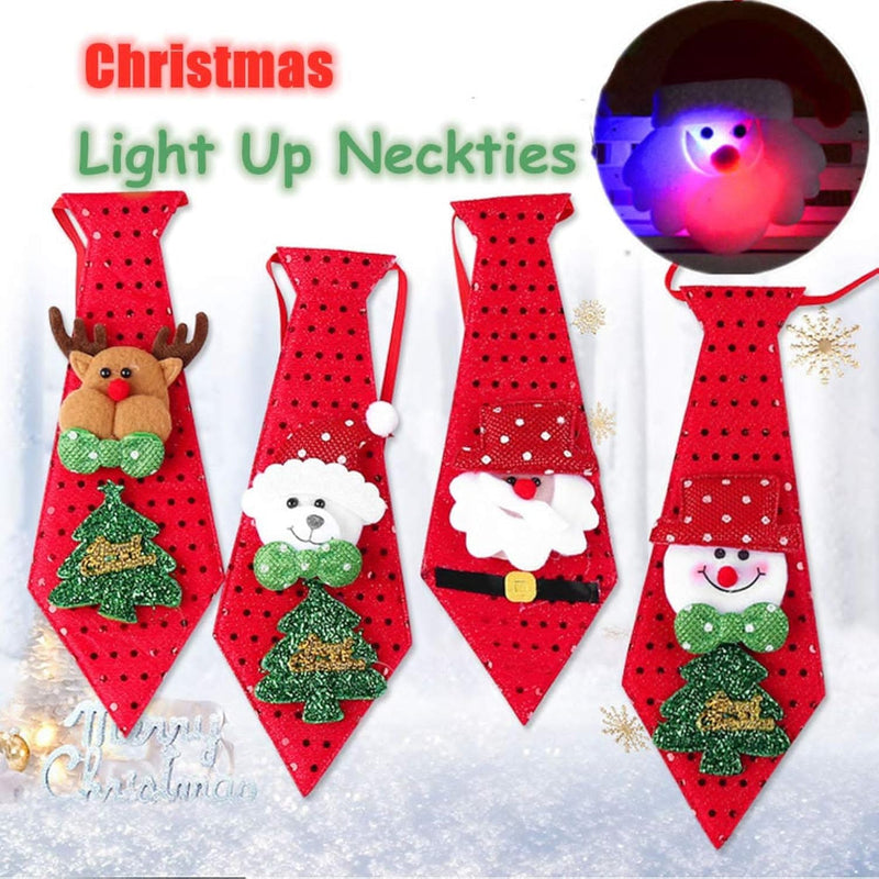 Christmas Light Up Neck Ties