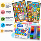 Little Bazaar - Shops of India | 16 Adorable A5 Kawaii Art Colouring Sheets for Gifting & Creative Fun