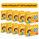 JoGenii 1-20 Counting Puzzle - Pack of 10