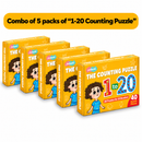 JoGenii 1-20 Counting Puzzle - Pack of 5