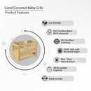 Coral Coconut Baby Crib - Small-Natural (Pre-Order)