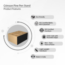 Crimson Pine Pen Stand -Natural (Pre-Order)