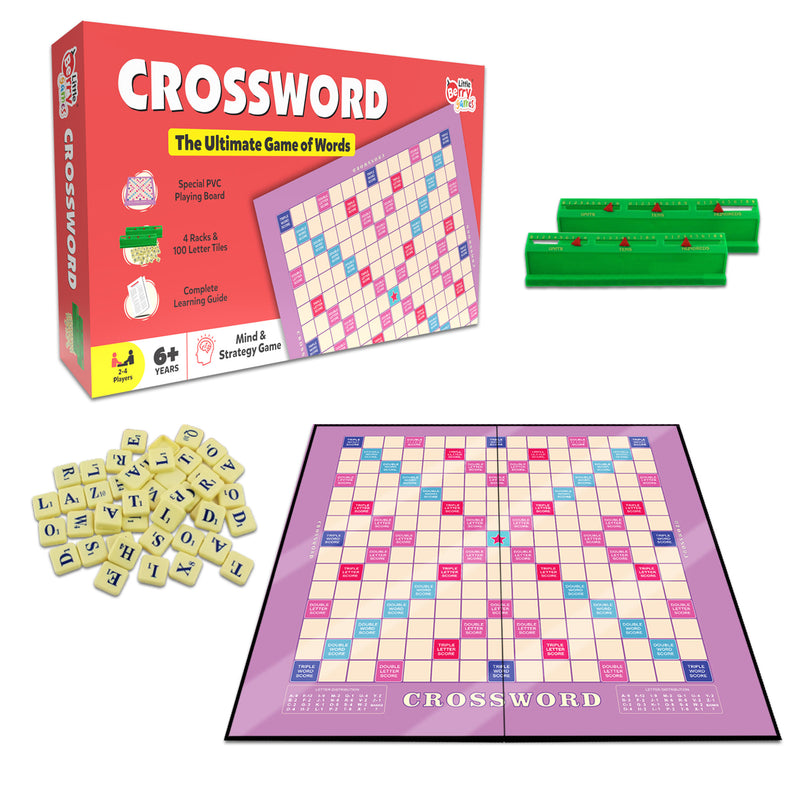 Little Berry Crossword Board Game for Kids & Adults - Ultimate Word Building Game (Multicolour)