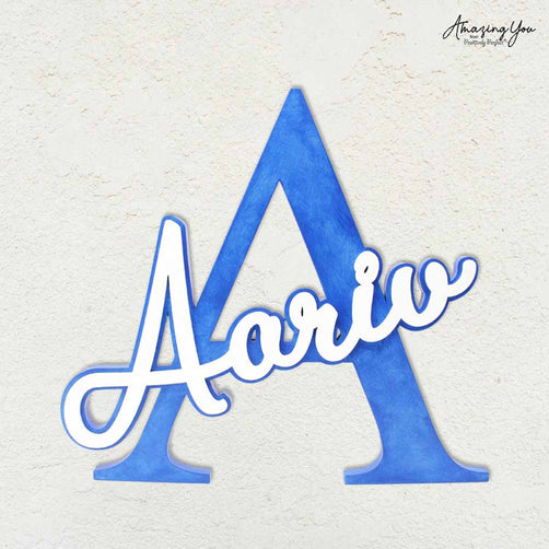 AmazingYou, Name Art for the Walls, Lovely Blue