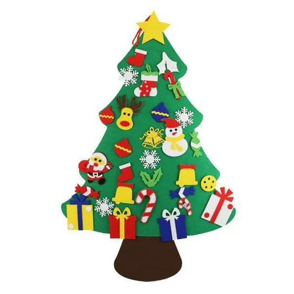 JoGenii DIY Felt Christmas Tree Kit for Kids | Fun Reusable Christmas Decoration & Holiday Craft Toy