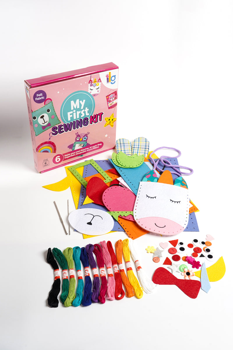 ilearnngrow DIY Sewing Art & Craft Kit Bundle - Learn and Create Six Charming Project