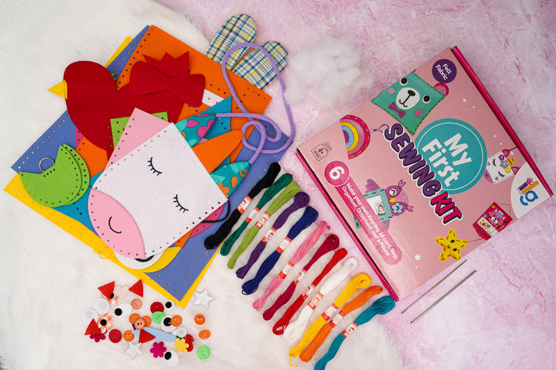 ilearnngrow DIY Sewing Art & Craft Kit Bundle - Learn and Create Six Charming Project