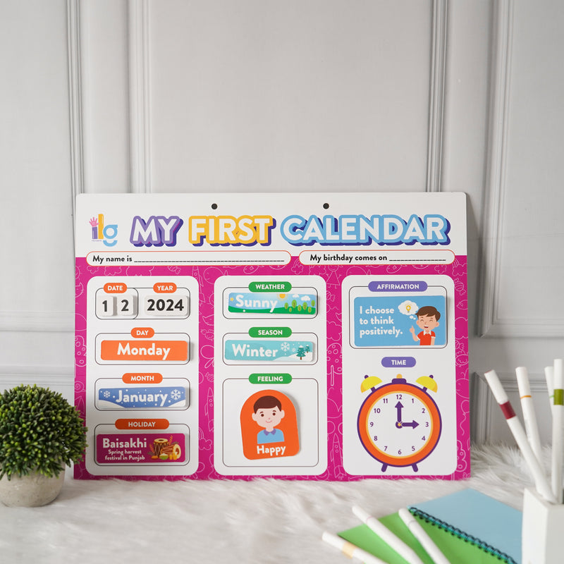 ilearnngrow My First Home Calendar - 9 in one Activities