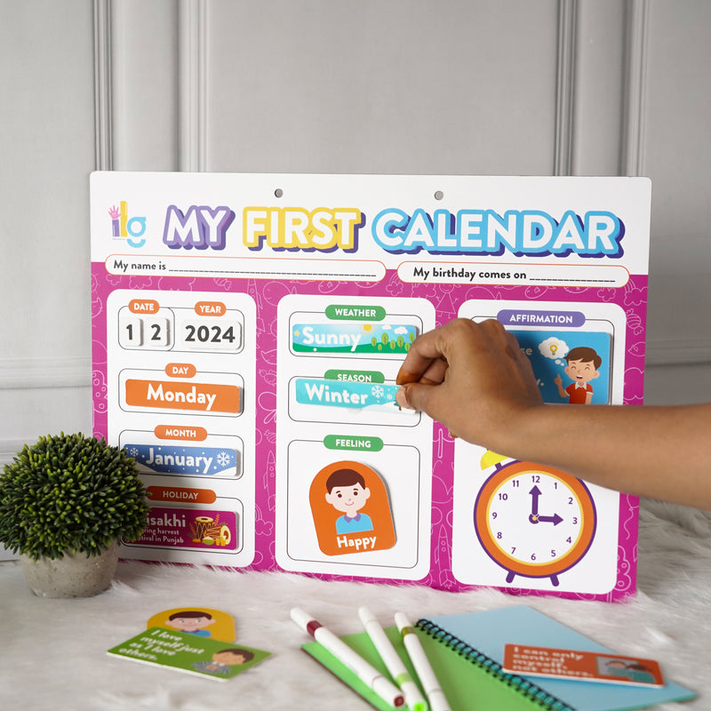 ilearnngrow My First Home Calendar - 9 in one Activities