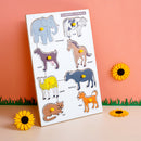 The Little boo Wooden Picture Educational Board for Kids (Domestic Animal Puzzle)