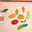 The Little boo Wooden Picture Educational Board for Kids (Vegetable Puzzle)