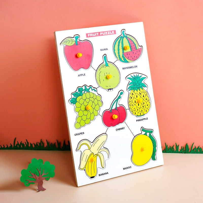 The Little boo Wooden Fruit and Vegetables puzzle for Kids
