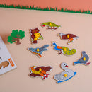 The Little boo Wooden Picture Educational Board for Kids (Birds-Puzzle)