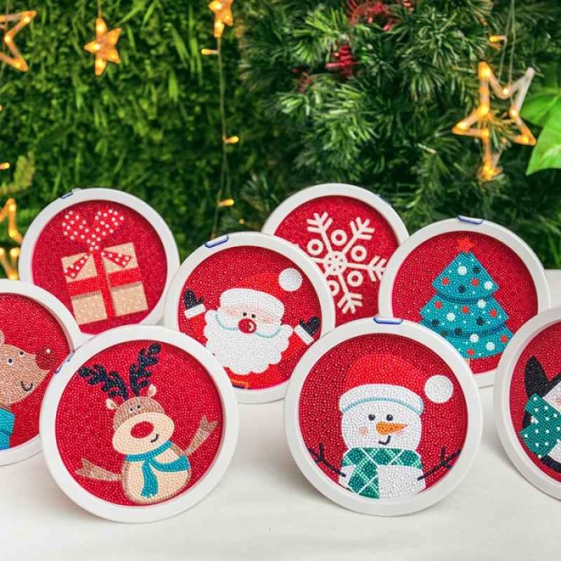 JoGenii Snowman Diamond Painting Kit with Easel – DIY Christmas Craft for Kids & Adults