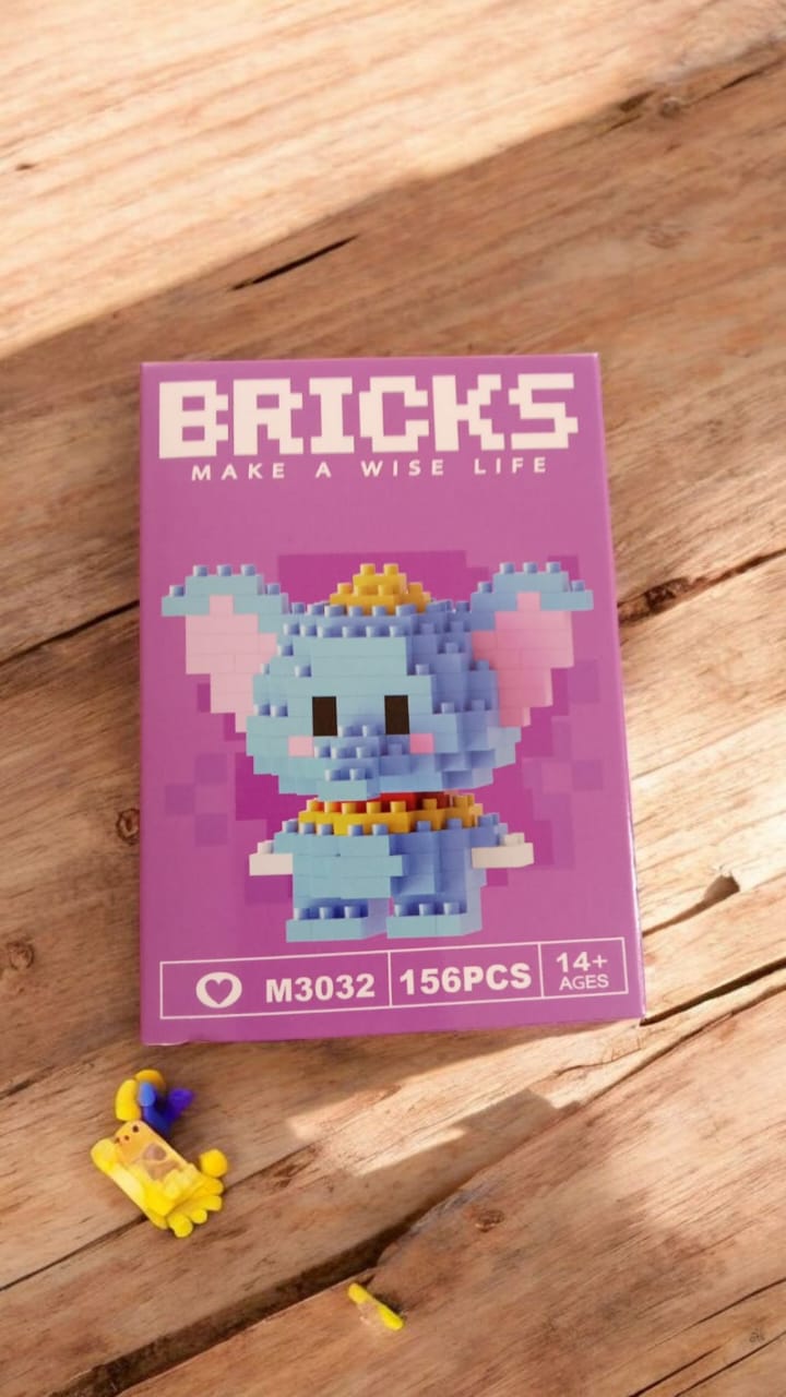 Mini Animal Lego Micro Building Blocks Set 3D Model Animal Educational Construction Toy Building Blocks (Bricks) – 2-Inch Cartoon Animal Toy Set for Kids | Birthday Return Gift & Desk Decor Idea - BUY 3 GET 1 FREE