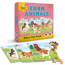 Baby’s First Puzzle Game: Farm Animals - Fun & Educational Jigsaw Puzzle Set for Kid