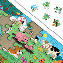 Mini Leaves Farmyard Animals 35 pieces wooden Jigsaw Puzzles
