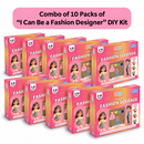 JoGenii I Can Be a Fashion Designer – Stamping Kit | Pack Of 10 | Return Gift | Gift For Kids