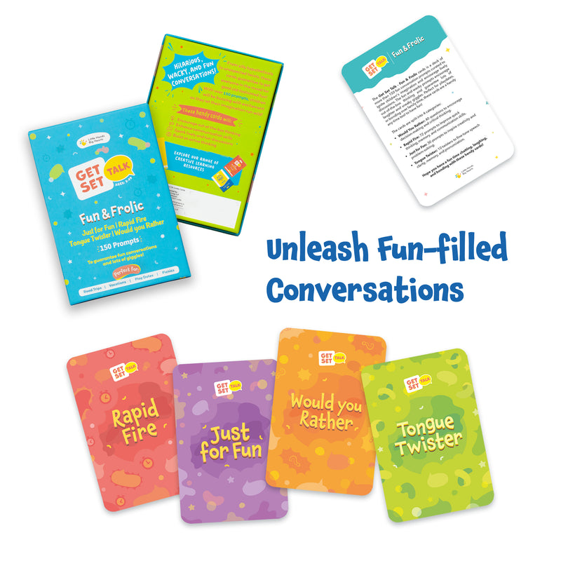 Get Set Talk Cards- Fun & Frolic Cards