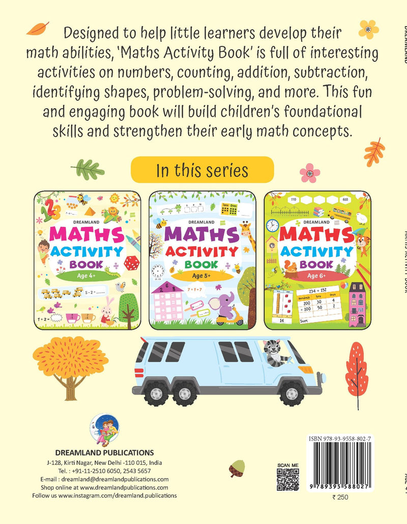 Maths Activity Book Age 4+