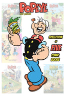 POPEYE THE SAILOR : (SET OF 5 COMIC BOOKS) - BOX SET - ENGLISH