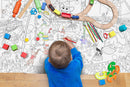 GIANT AT THE MALL COLOURING POSTER, GIANT PRINCESS CASTLE COLOURING POSTER, GIANT CIRCUS COLOURING POSTER and GIANT AMUSEMENT PARK COLOURING POSTER | Combo of 4 Posters I kids giant posters to color