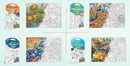 GIANT DINOSAUR COLOURING POSTER, GIANT AMUSEMENT PARK COLOURING POSTER, GIANT SPACE COLOURING POSTER and GIANT DRAGON COLOURING POSTER | Combo of 4 Posters I Giant Coloring Posters Grand Collection