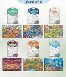 GIANT PRINCESS CASTLE COLOURING , GIANT CIRCUS COLOURING , GIANT DINOSAUR COLOURING , GIANT AMUSEMENT PARK COLOURING , GIANT SPACE COLOURING  and GIANT UNDER THE OCEAN COLOURING  | Set of 6  I Best Engaging Products For Children