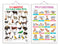 Set of 2 Domestic Animals and Pets and PREPOSITIONS Early Learning Educational Charts for Kids | 20"X30" inch |Non-Tearable and Waterproof | Double Sided Laminated | Perfect for Homeschooling, Kindergarten and Nursery Students