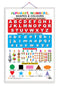 Set of 2 Hindi Varnamala and Alphabet, Numbers, Shapes & Colours Early Learning Educational Charts for Kids | 20"X30" inch |Non-Tearable and Waterproof | Double Sided Laminated | Perfect for Homeschooling, Kindergarten and Nursery Students