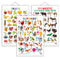 Set of 3 Alphabet, Fruits and Domestic Animals and Pets Early Learning Educational Charts for Kids | 20"X30" inch |Non-Tearable and Waterproof | Double Sided Laminated | Perfect for Homeschooling, Kindergarten and Nursery Students