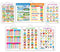 Set of 6 MONTHS OF THE YEAR AND DAYS OF THE WEEK, EMOTIONS, DAILY ROUTINE, PREPOSITIONS, PHONICS - 1 and PHONICS - 2 Early Learning Educational Charts for Kids