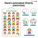 Set of 6 MONTHS OF THE YEAR AND DAYS OF THE WEEK, EMOTIONS, DAILY ROUTINE, PREPOSITIONS, PHONICS - 1 and PHONICS - 2 Early Learning Educational Charts for Kids