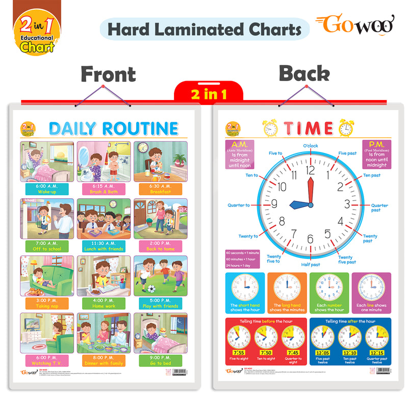 GOWOO - 2 IN 1 DAILY ROUTINE AND TIME