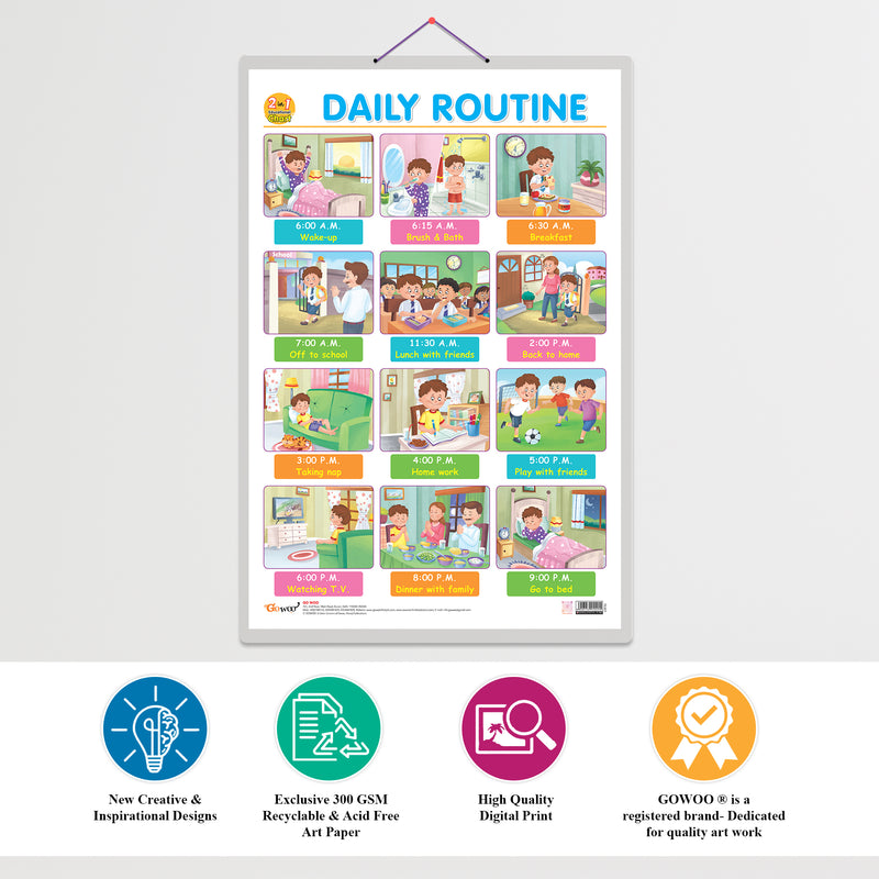 GOWOO - 2 IN 1 DAILY ROUTINE AND TIME